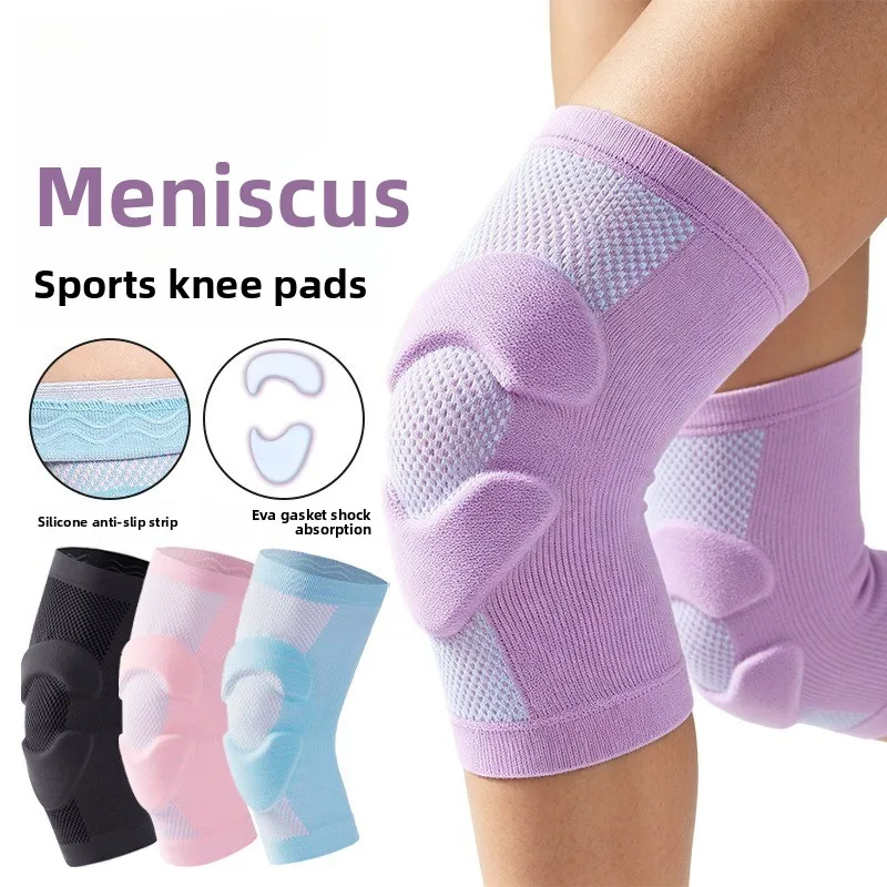 joelheira-esportiva-de-malha-com-almofada-de-eva-para-a-patela-absorvente-de-suor-antiderrapante-e-protetora-ideal-para-fitness-basquete-corrida-e-ciclismo