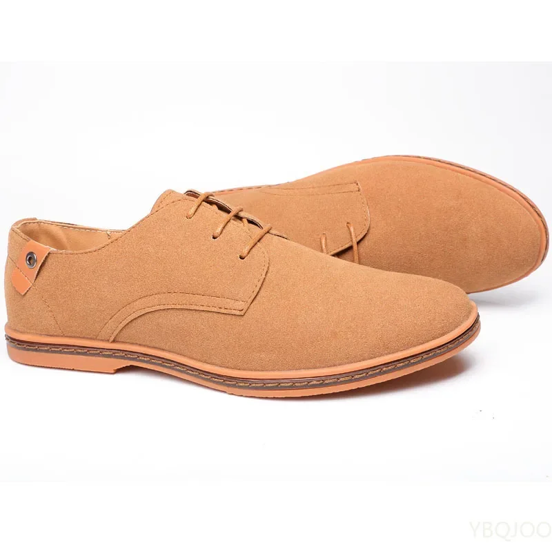 Brand 2022 Spring Big Size 38-46 Suede Leather Men Shoes Oxford Casual Classic Sneakers For Male Comfortable Footwear