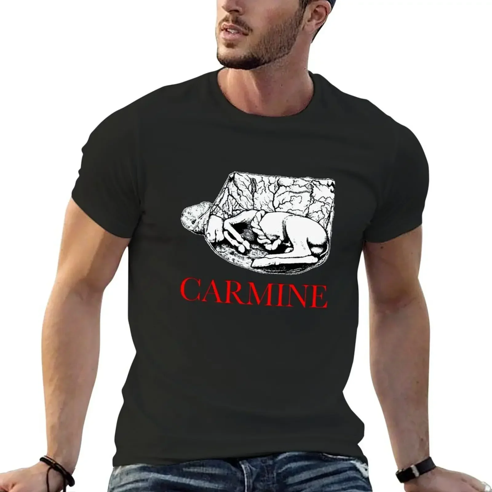 Carmine Horse Embryo T-Shirt shirts graphic tees graphic t shirts plus size clothes rapper graphic tees men t shirts