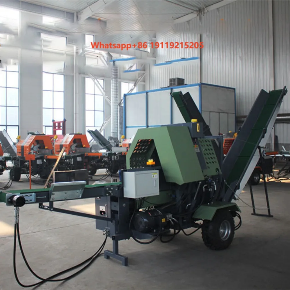 Hot Sell Wood Splitter 20t 25t  Electric Hydraulic Log Splitter Portable  Wood Cutting and Splitting Machine Firewood Processor
