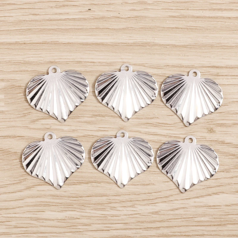 

Tusember 50Pcs 21*23mm Metal Silver Color Love Hearts Charms for Fashion Necklaces Earrings Handmade Bracelet DIY Jewelry Making