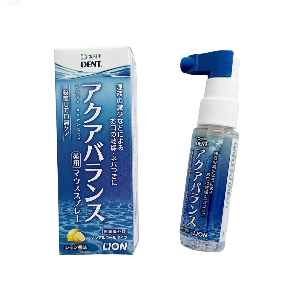 

Original Japan Lion Artificial Saliva 30ml Oral Moisturizing Spray Dry Mouth Relief Lemon Flavor Refresh Bad Breath Remove Agent