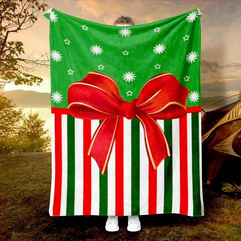 Christmas Plaid Celebration Blanket Cozy Flannel Throw for Holiday Warmth AllSeason Comfort Festive Tradition Gift