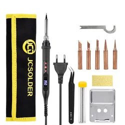 JCD Adjustable temperature Soldering iron kit LCD Display 80W portable Soldering iron 220V/110V Soldering tool 908U