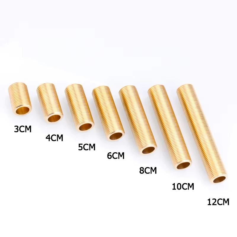 

1pcs Heavy Duty Brass Double Male Extension Coupler 1/2 Inch BSPP Thread 3/4/5/6/12cm for Plumbing HVAC Systems 1-20pcs/lot