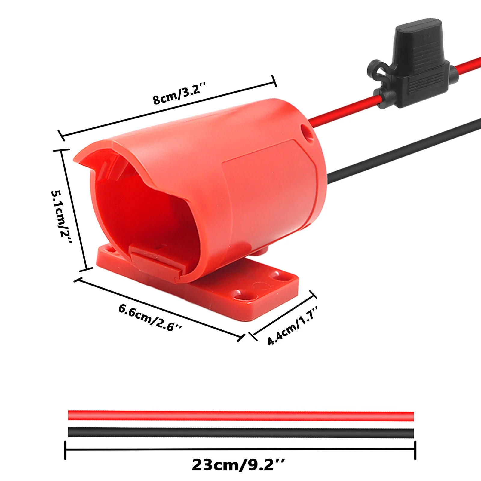 Imagem -06 - Adaptador Conversor 30a Fusível para Milwaukee 12v Bateria de Lítio Fonte de Alimentação Externa Conector Faça Você Mesmo Suporte M12