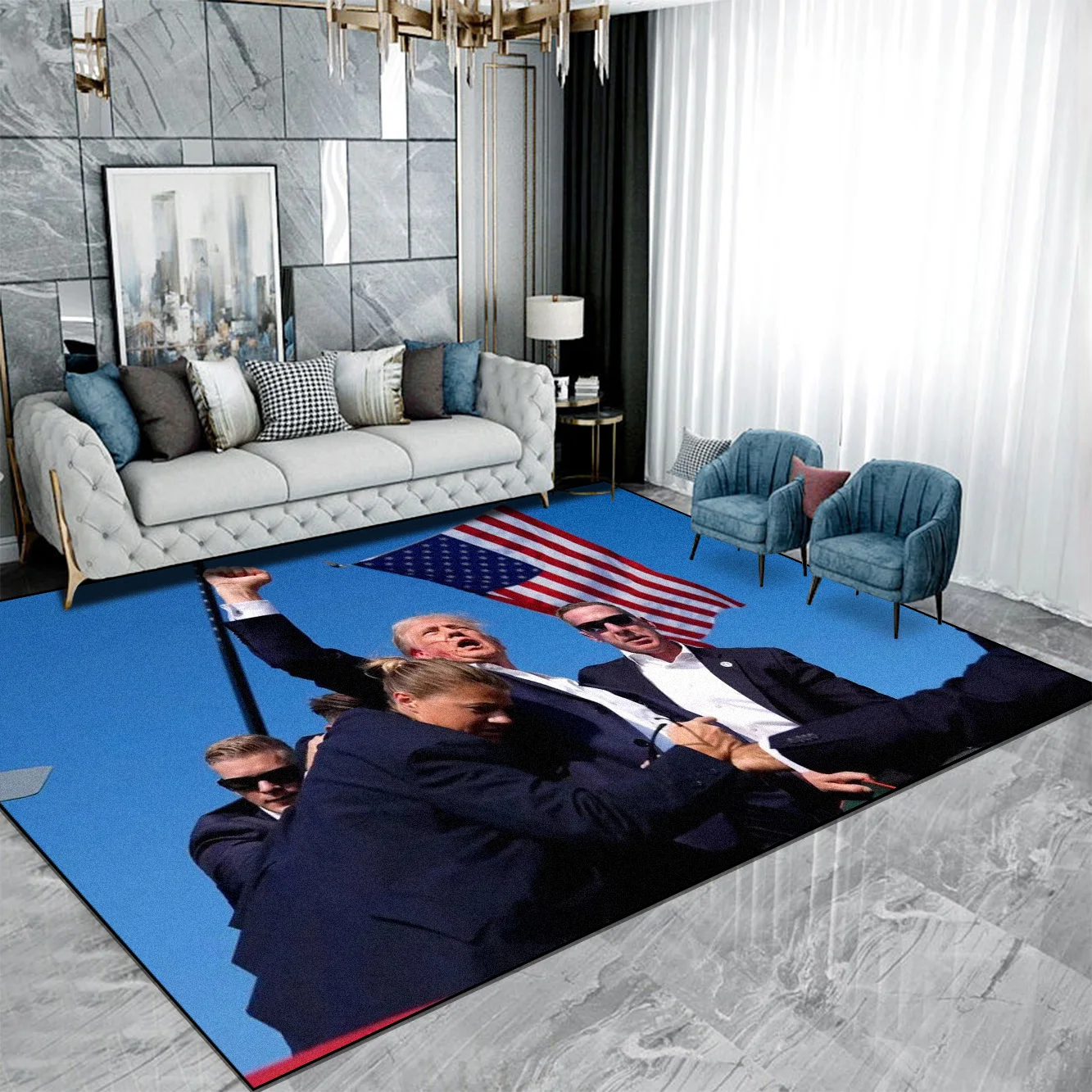 

Donald Trump Carpet for Living Room Non-slip Entrance Door Mat President RUG FOR ROOM Large Area Outdoor Soft Mats Customizable