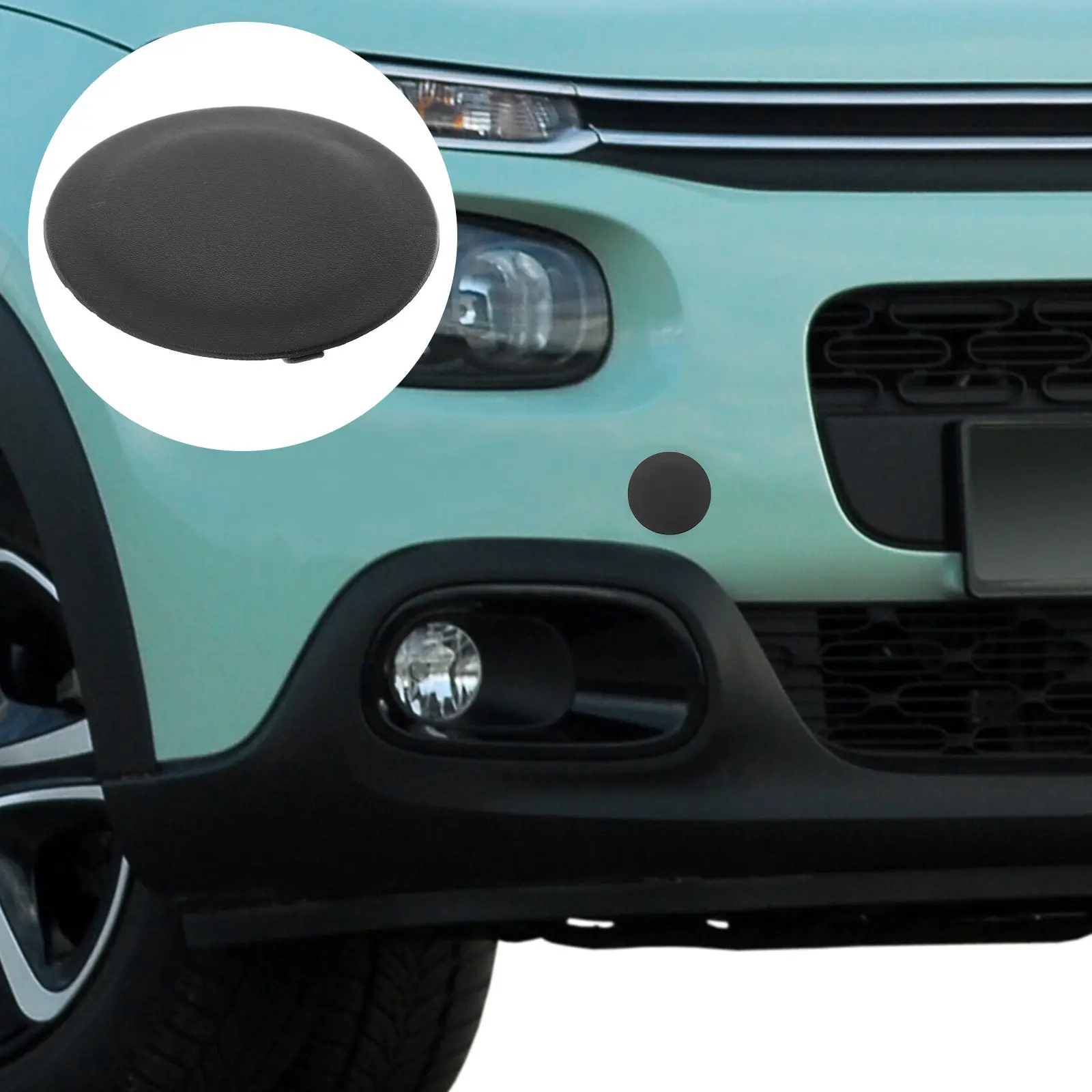 

Rear Bumper Step Pad Towing Ball Plug Trailer Hitch Cover Easy Install Secure Fit Weather Resistant Truck Accessories