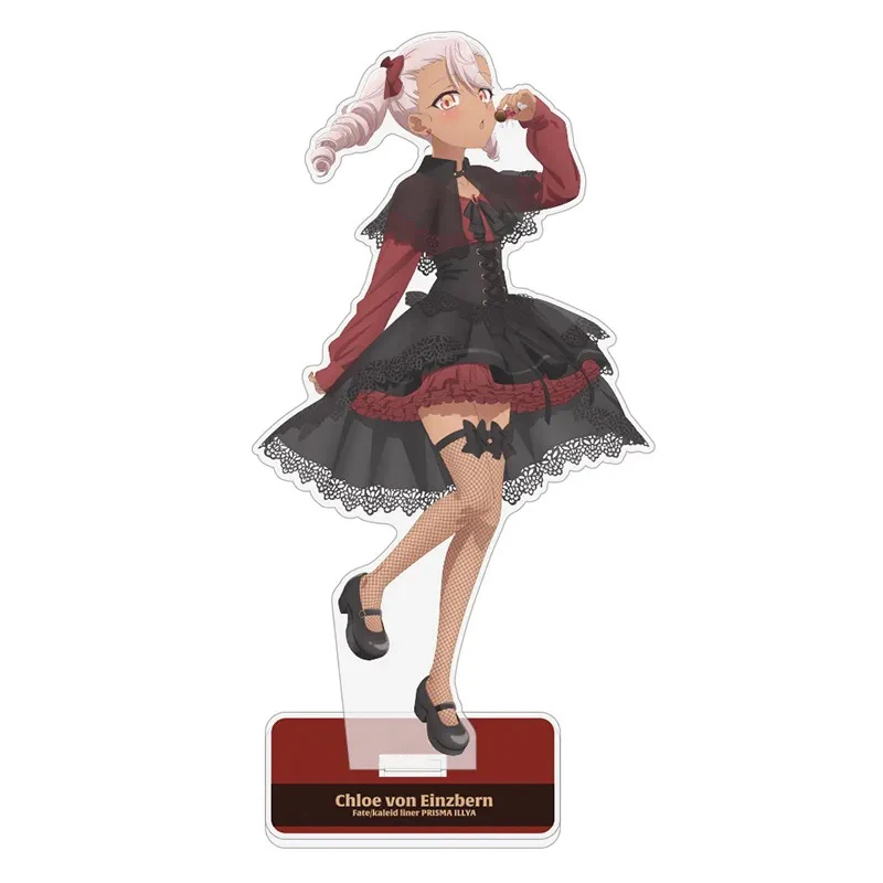 Fate/kaleid liner Prisma☆Illya Valentine Cafe Acrylic Standee – Illya, Chloe, Miyu Gothic Valentine Ver. Anime Display Figure