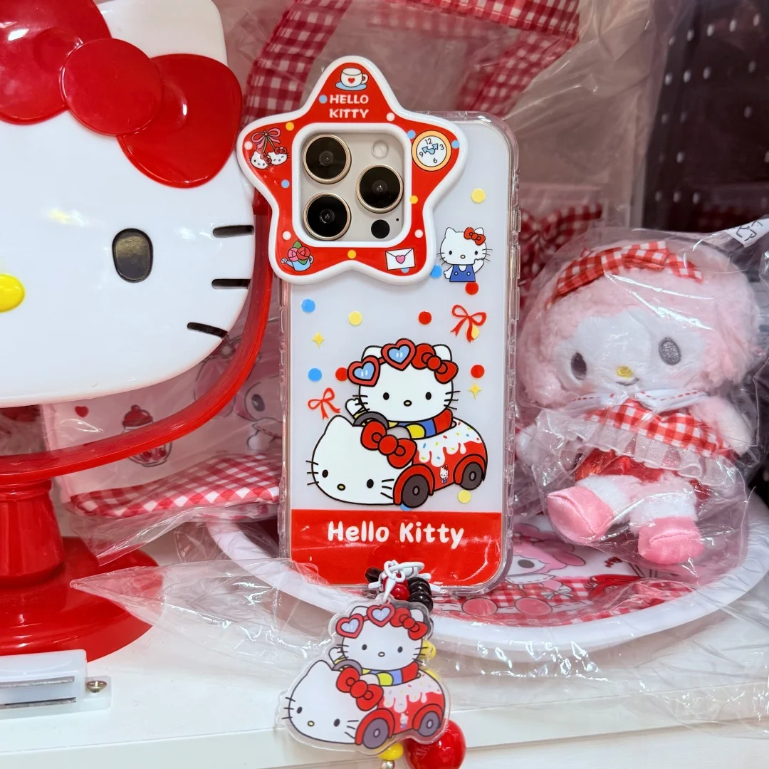 

New HelloKitty Rabbit INS Korean Cute Luxury Stylish Shockproof Phone Case For iPhone 16 15 14 Pro Max Lovely Anti-fall Cover Fu