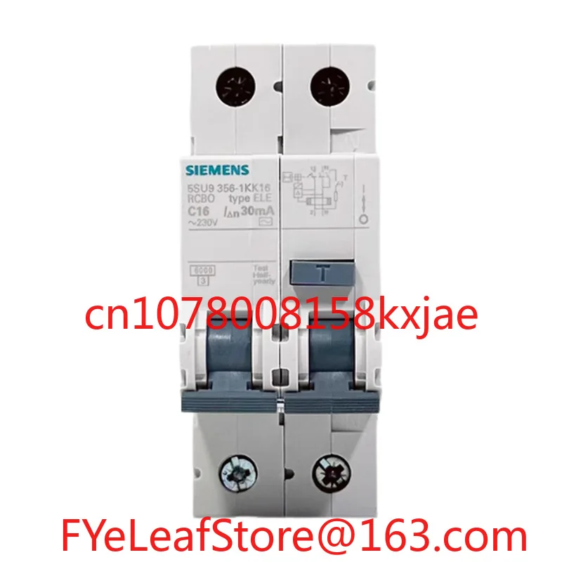 

Защита от утечки, переключатель утечки 1P + N 30 мА 5SU93561KK 6A ~ 63A