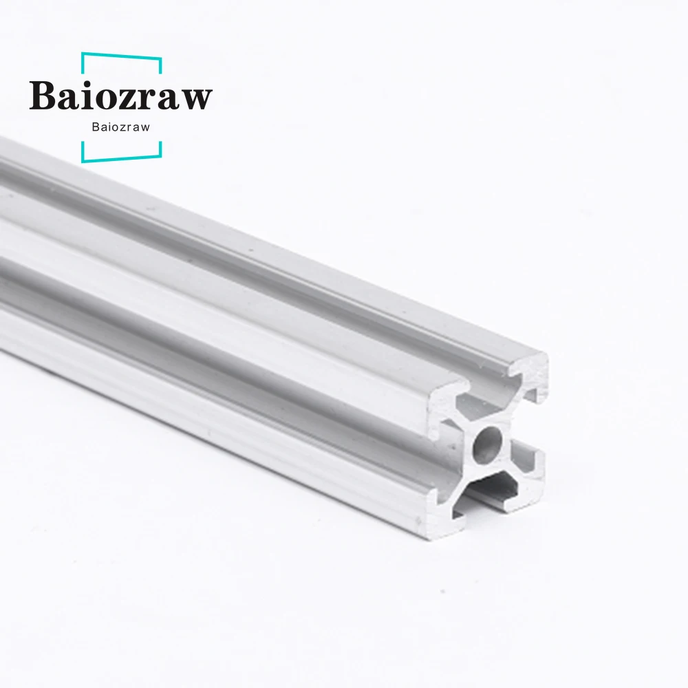 2pcs 100-800mm 2020 Aluminum Extrusion European Standard Anodized Linear Rail Aluminum Profile EU 2020 CNC 3D Printer DIY