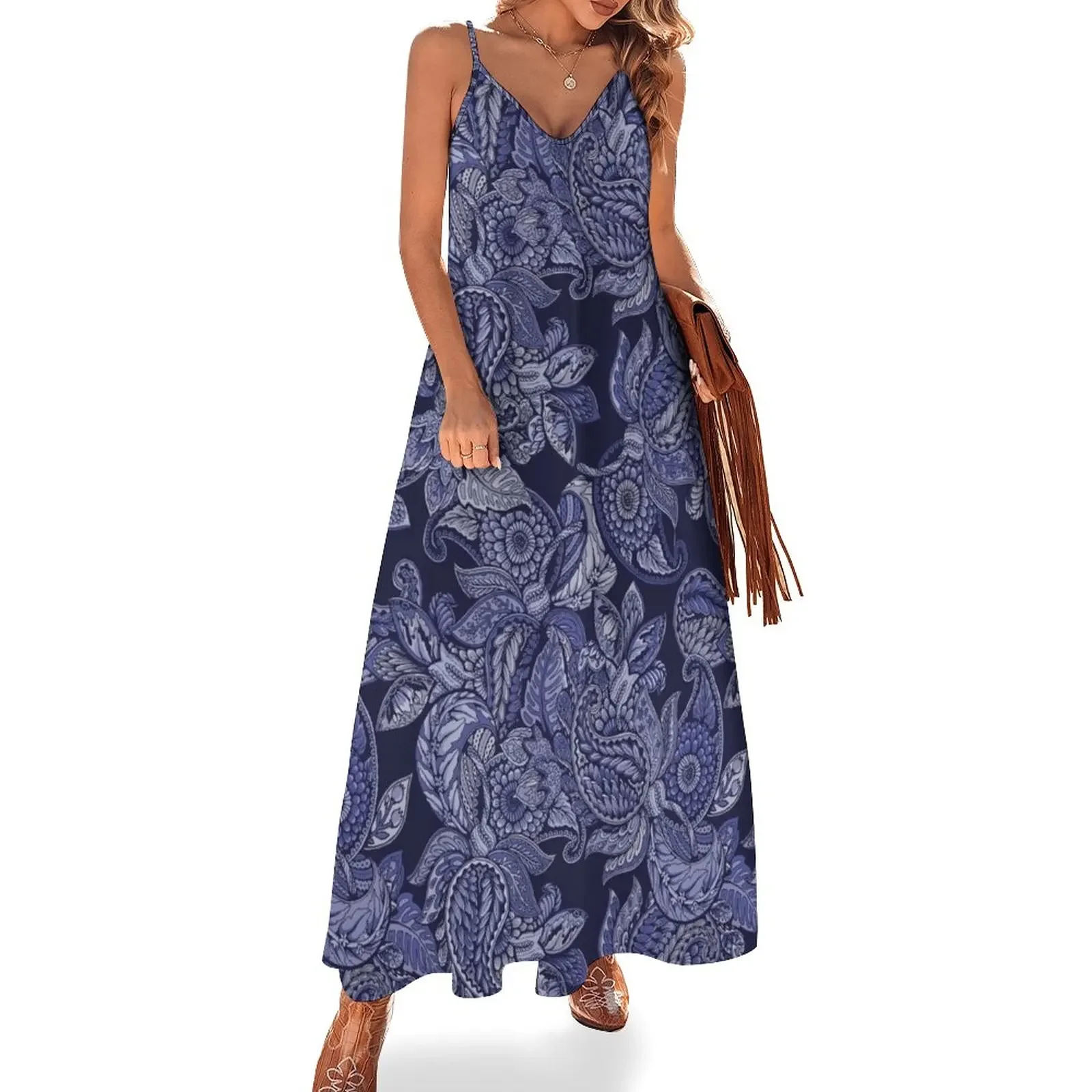 

Paisley Dream - indigo Sleeveless Dress sexy dress prom dresses