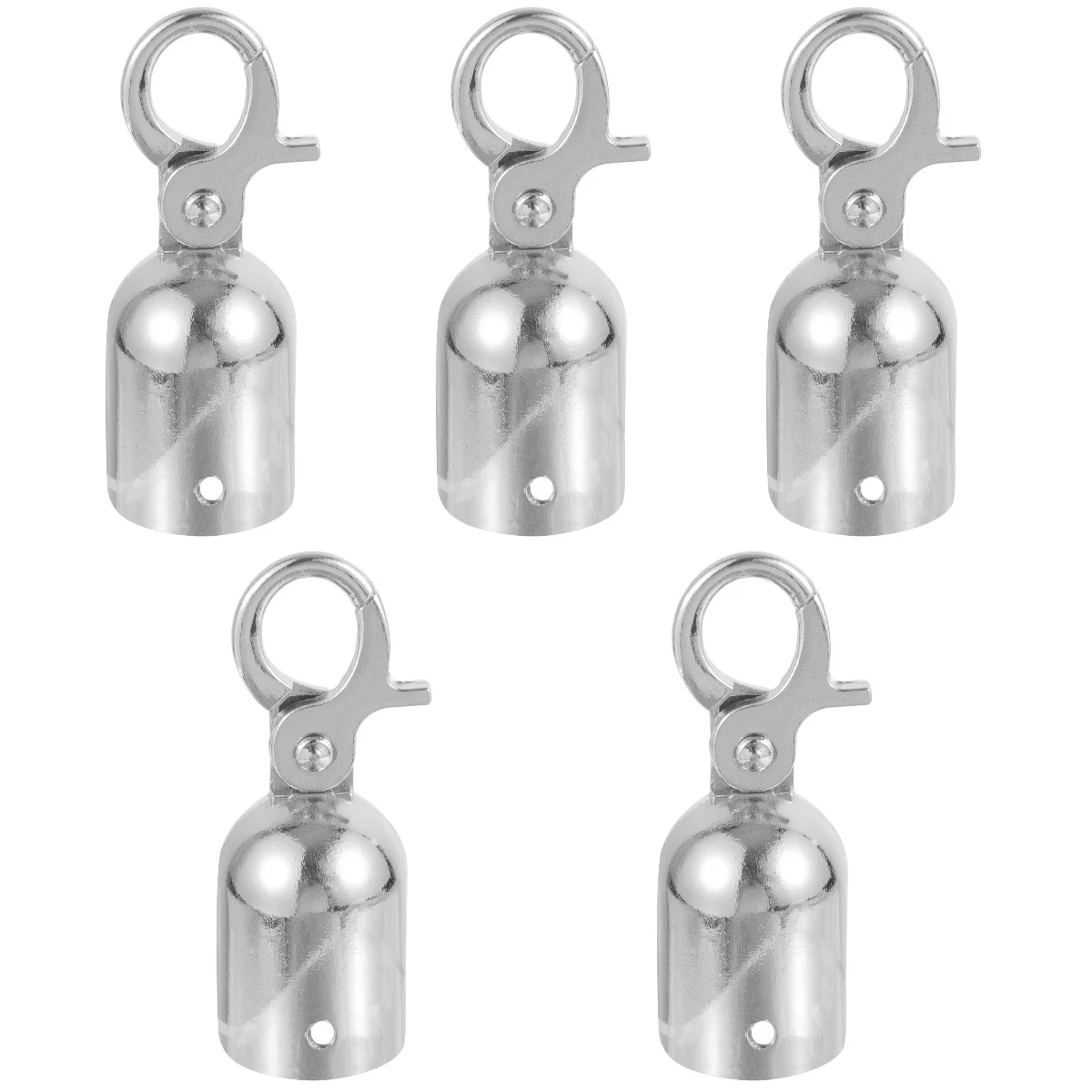 

Set of 5 Rope End Stop Hooks Cap with Tool Caps Stainless Steel Fastener Decking Cord Ends Stopper