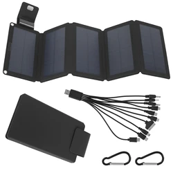 20W Folding Solar Panel Charger Waterproof Portable Solar Panel Outdoor USB TYPC Solar Power Phone Chargers for Camping