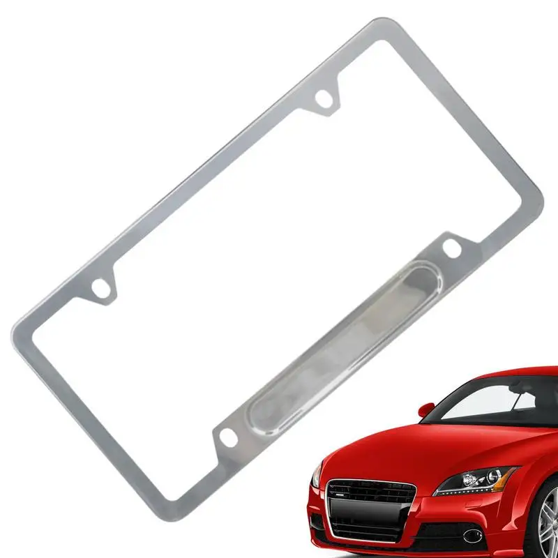 Car License Plate Frame Exterior Decor Plate Cover Car Tag Frame Exterior Decor Front And Rear Plate Stand For Bedroom Garage