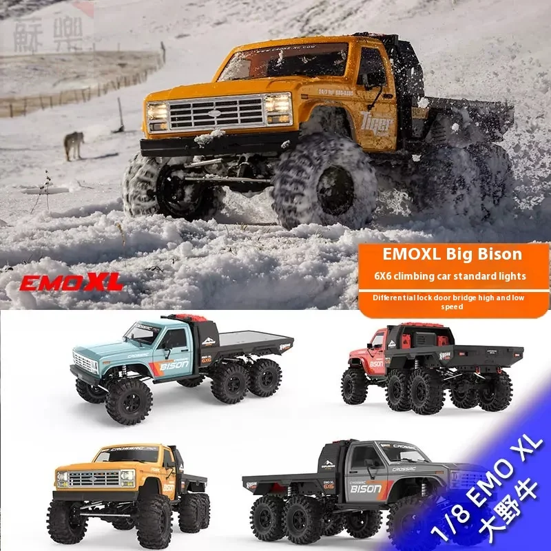 CROSSRC EMO XL bison 1/8 remote control electric climbing car 6X6 off-road vehicle RTRC model car.