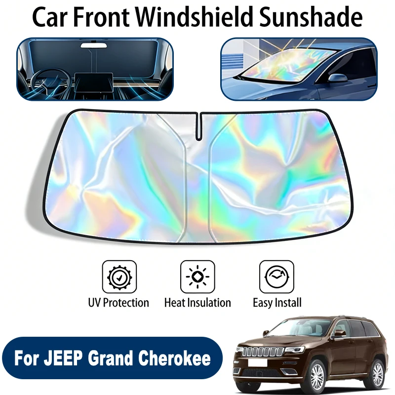 

Windshield Sun Shade For JEEP Grand Cherokee Foldable UV Reflective Front Window Sun Protection Cover Accessories