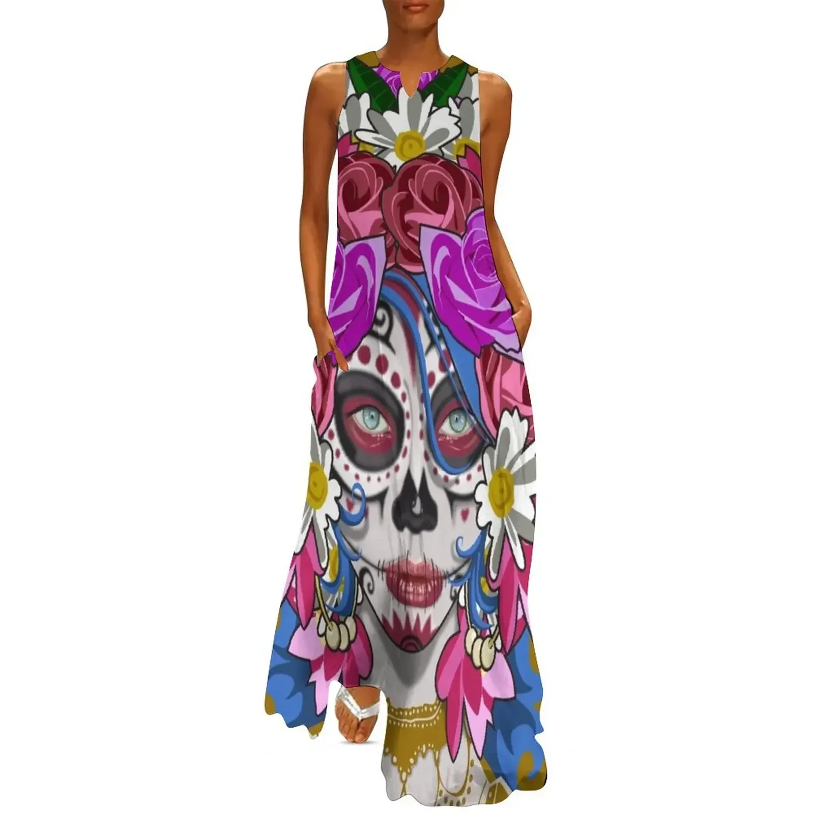 

Mexican Katrina Long Dress Women's clothing prom dresses 2025 elegant evening dresses for women 2025 Women's dress Dress