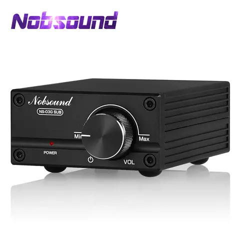 Nobsound mais recente mini subwoofer 100W/amplificador de potência de frequência completa áudio mono canal TPA3116D2 Amp