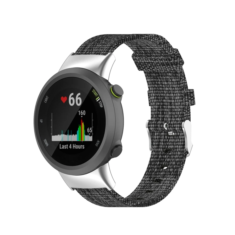 สายสายรัดนาฬิกาข้อมืออัจฉริยะไนลอนสำหรับ Garmin Forerunner 45/45S สายรัดข้อมือสำหรับ Swim2 Garmin