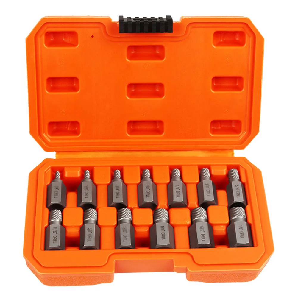 13 Stuks Schroef Extractor Set Hex Kop Extractors Beschadigde Gebroken Bout Schroef Extractor Voor Snel Verwijderen Gebroken Schroeven/Elektrisch Gereedschap