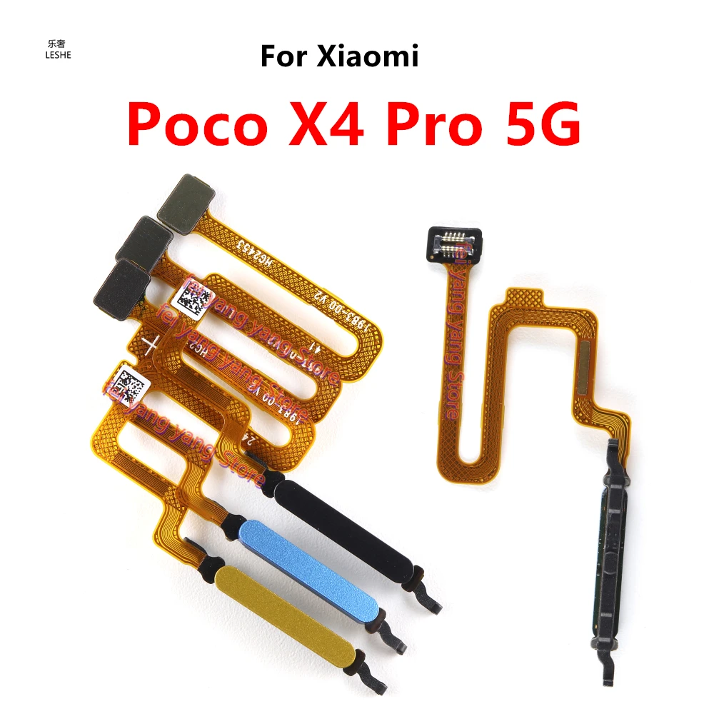 

For Xiaomi Poco X4 Pro 5G 2201116PG Power Button Fingerprint Sensor Flex Cable Repair Parts