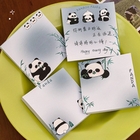 Cartoon Panda Tearable 50 Sheets Convenience Sticker Memo School Stationery for Student Teacher Child Gift