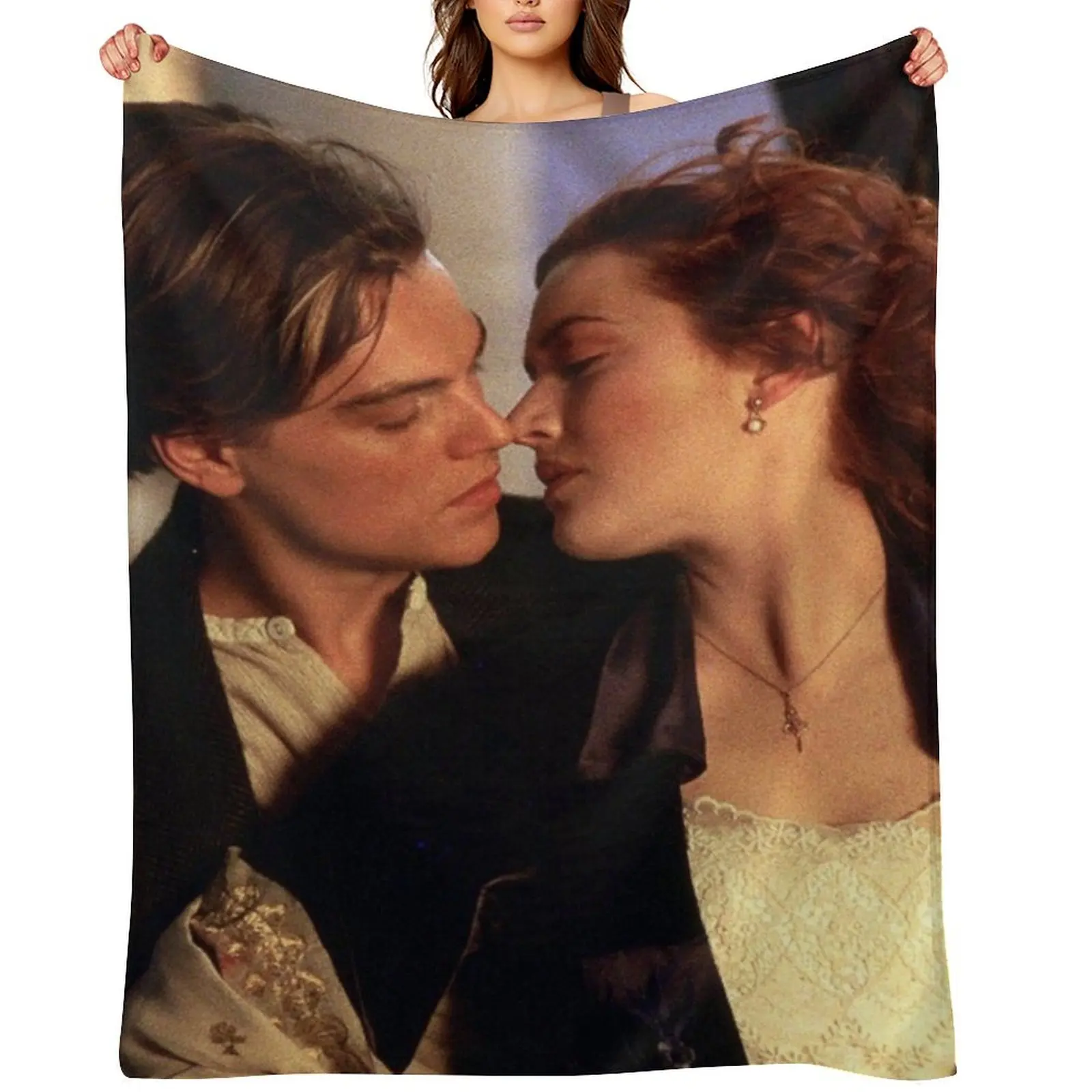 

Titanic Jack and Rose Throw Blanket For Baby Sofas Cute anime Blankets