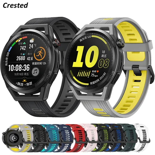 Imagen 1 del producto Correa de silicona para HUAWEI WATCH GT 3 46mm/GT 2/Pro/Runner Quickfit pulsera Samsung Galaxy Watch 5/pro/4 6 Classic/Active 2