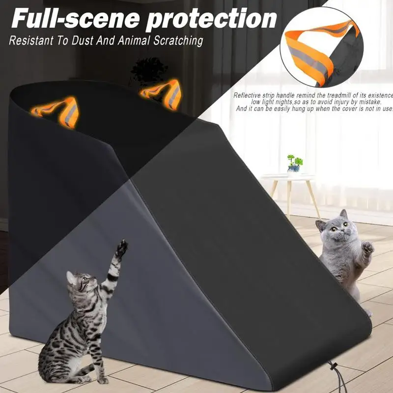 

Treadmill Dust Cover Protective Treadmill Dust Covers Waterproof With Reflective Handle Workout Equipment Running Machine