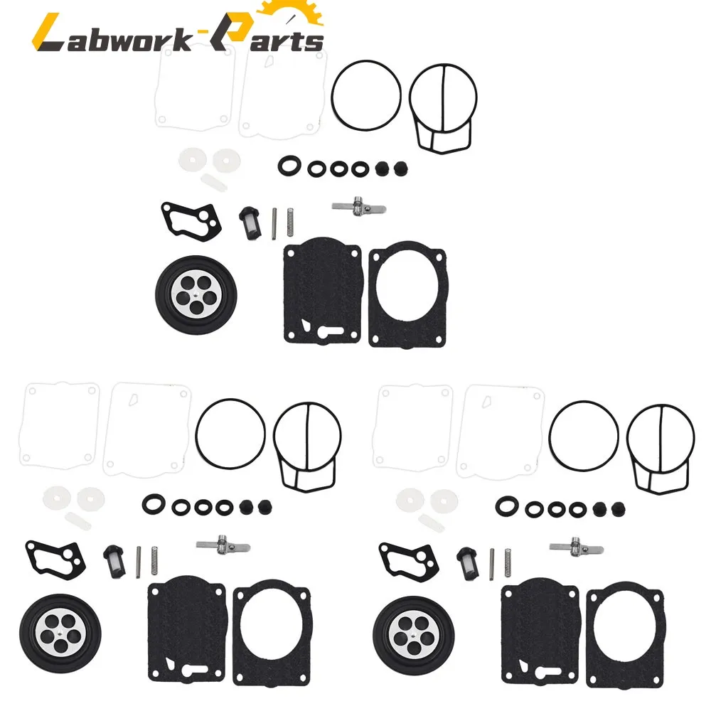 Triple PCS Carburetor Rebuild Kit Fit For Yamaha XL XLT 1200 GP1200R GPr1200