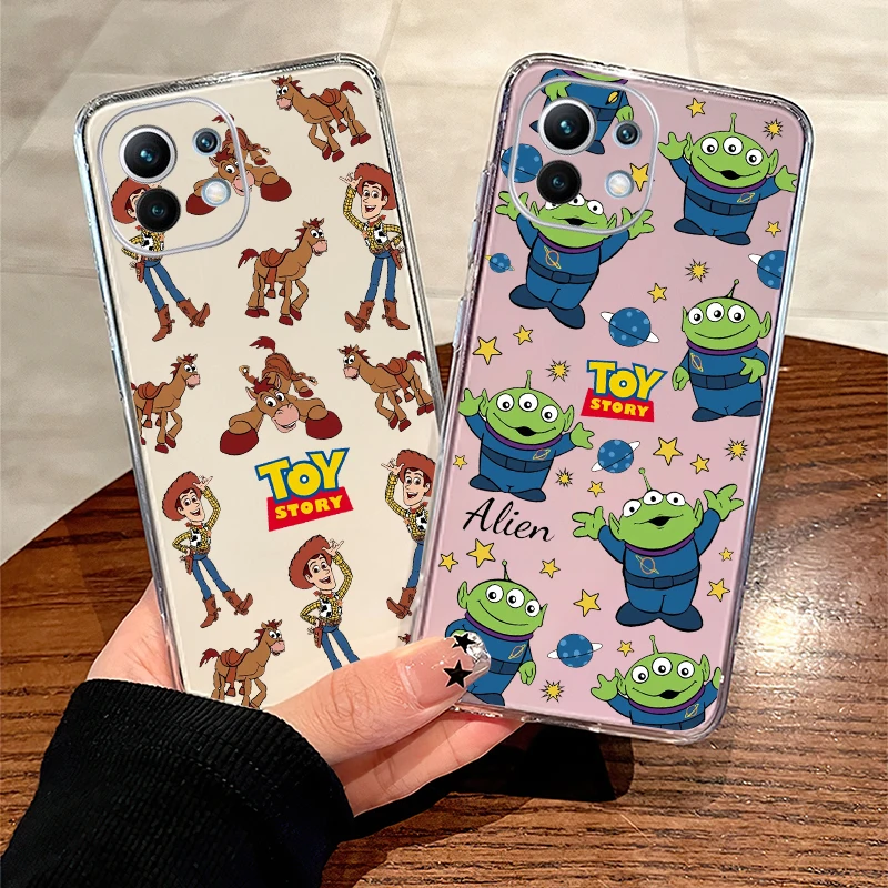 Disney Cartoon Toy Story For Xiaomi Mi 13 Mi 12 12s Mi 11 11T 10T 10S 10 Pro Ultra Lite Phone Case Liquid Silicone Cover Funda