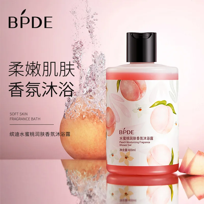 gel-douche-parfume-a-la-peche-400-ml-avec-niacinamide-nettoyant-pour-le-corps-rafraichissant-pour-une-peau-douce-et-brillante-hydratant