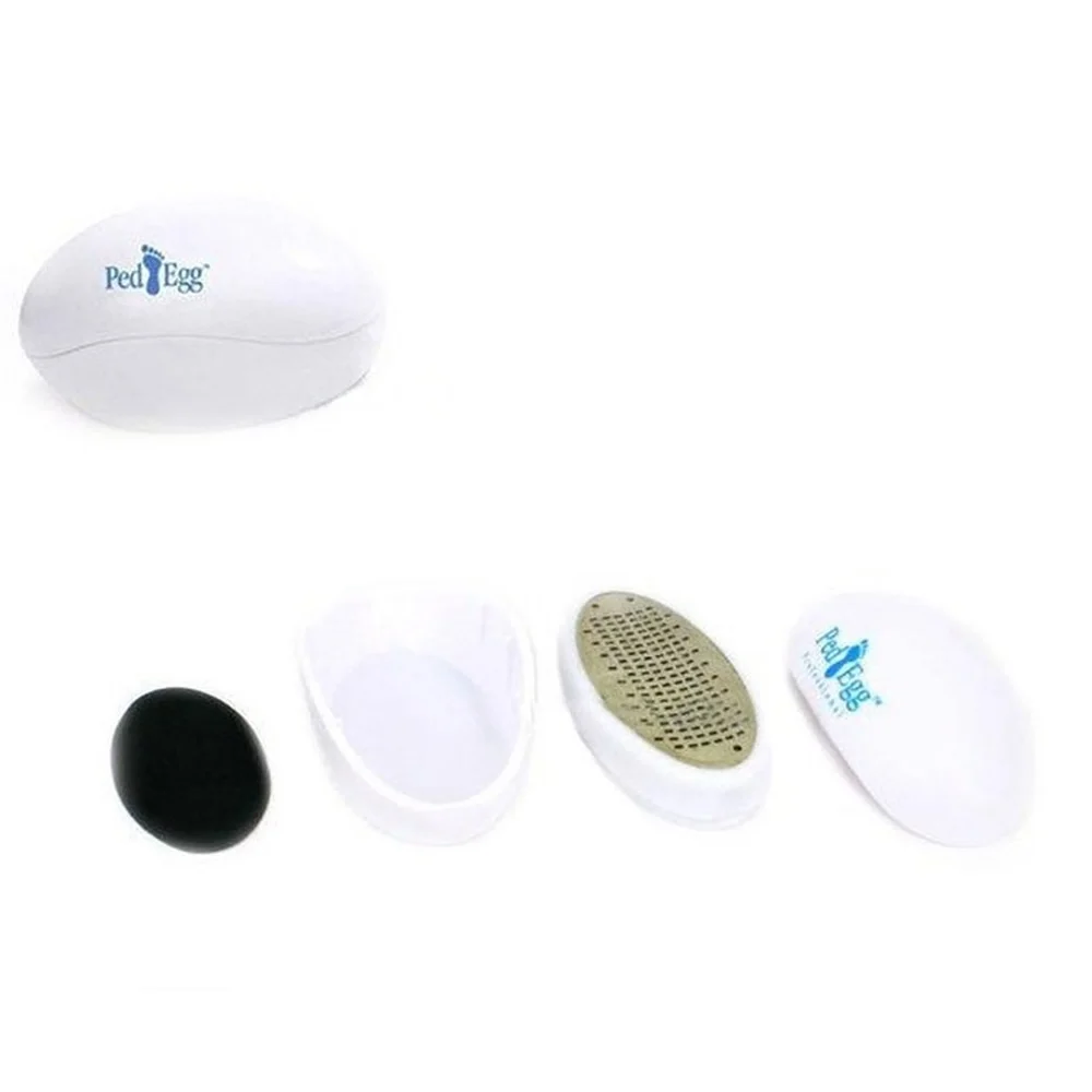 가정용 마사지 케어 타원형 계란 모양 페디큐어 발 파일, 굳은살 큐티클 제거제, 발 관리 페디큐어 도구