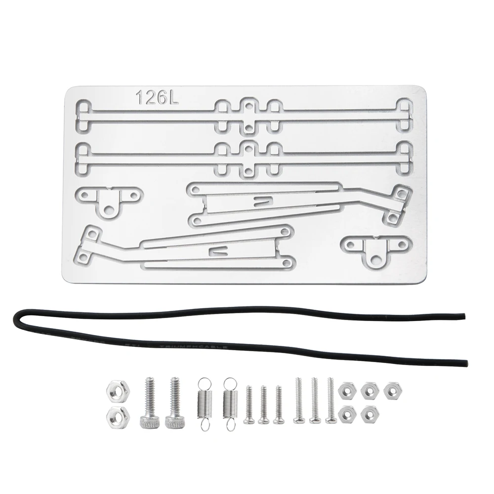 MIBIDAO – essuie-glace universel pour pare-brise mobile en métal, pour Axial SCX10 1/10 RC, modèle de voiture sur chenilles, pièces de mise à niveau