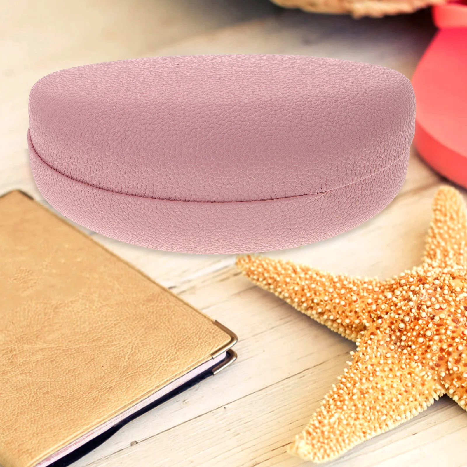 

Extra Large Hard Shell Sunglasses Case Protective Lining Scratch Resistant Smooth Easy Clean Gift For Family Friends Pink Case