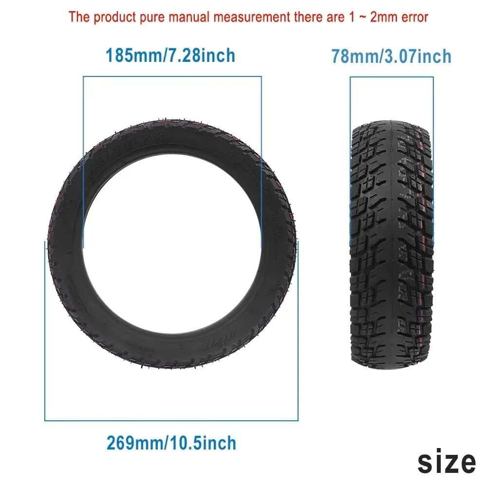 11 Zoll 70/60-7.5 Reifen für Ninebot Max G3 ZT3 ZT3Pro Vakuumreifen Selbstversiegelnder Reifen Vollgummireifen Roller-Zubehör Selbstheilend – Detail 19