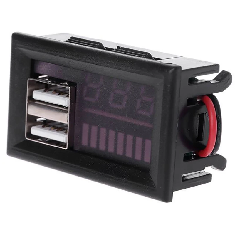 Car 12V Battery Voltage Digital Display Meter LED Voltmeter Charge Level Indicator For Lead acid Lithium Auto Accessory view 2