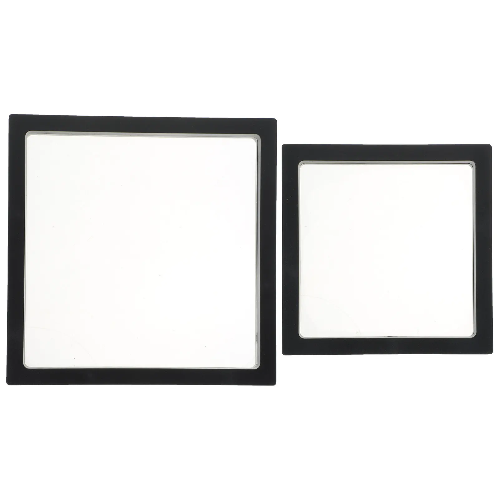 2Pcs Jewelry Floating Case Suspension Display Holder with Elegant Structure Space Saving Stable Jewelry Types