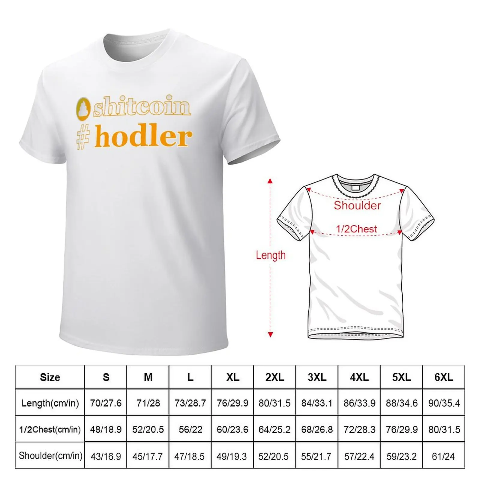 Shitcoin Hodler Essential Camiseta de cuello redondo Motion Funny, camisetas divertidas para el hogar, talla europea