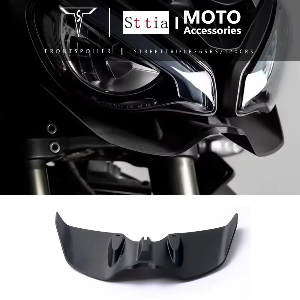 For Street Triple 765RS Motorcycle Frontal Spoilers Downforce Winglet Aerodynamic Wing Front Spoiler Street Triple 1200RS