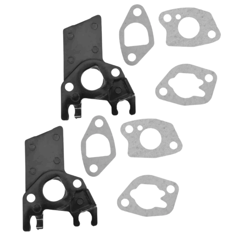 2SET Universal Carburetor Insulator Gasket Plastic Silver Intake Manifold Insulator Compact for GX160 5.5HP GX200 6.5HP Engine