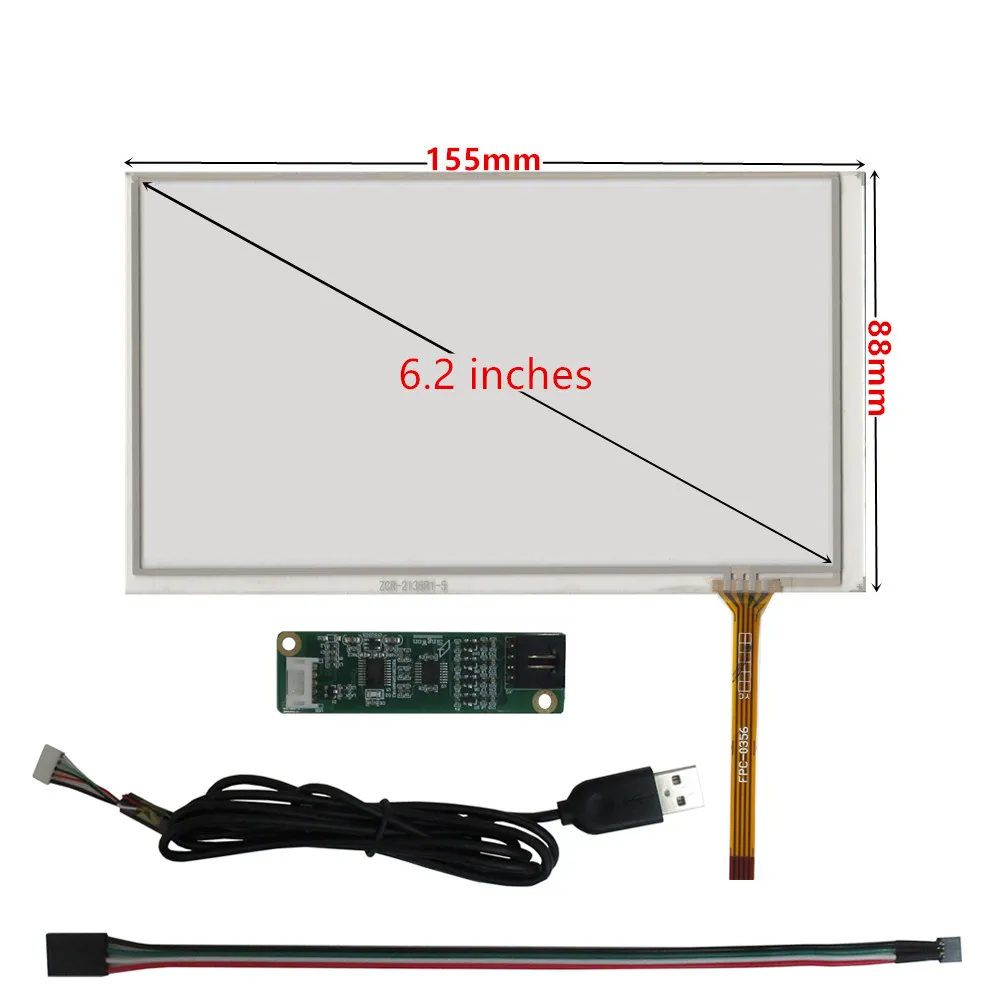 6,5 Zoll 800*480 DIY LCD-Bildschirm Digitalis ierer Touchscreen Treiber Steuer platine HDMI-kompatibles Himbeer-Pi-Monitor-Kit