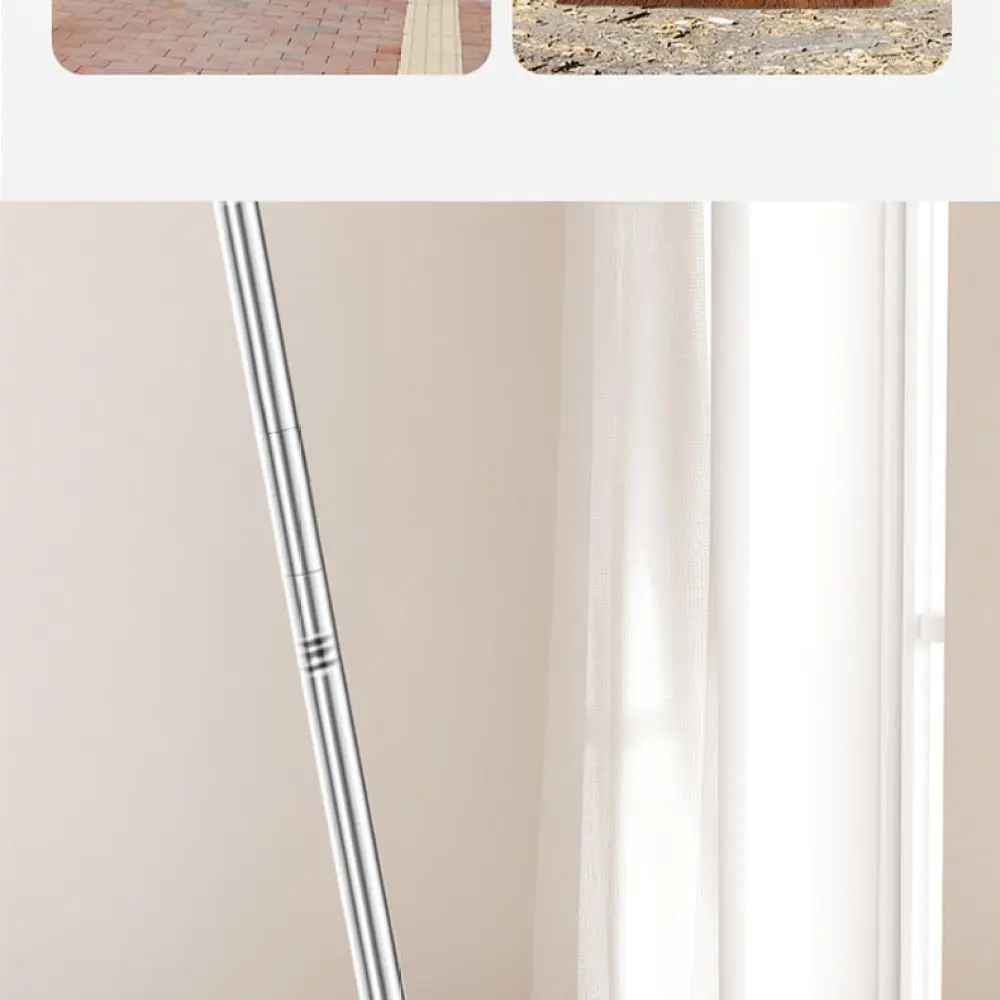 Durable Palm Bristle Broom For Cleaning Dustpan Kit Indoor Outdoor Floor Sweeper Long Handle Household Dust Collection Tool