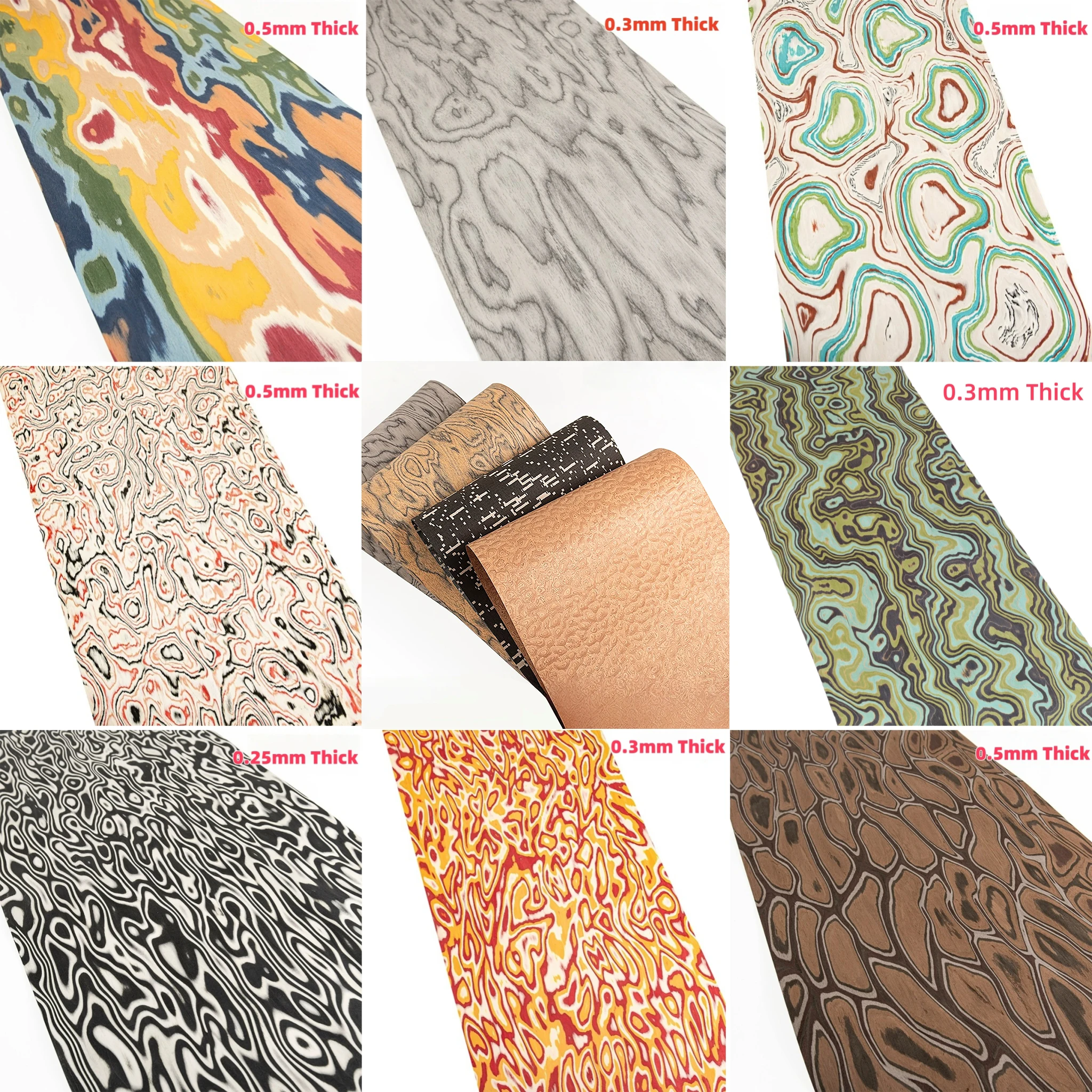 100+ Wood Veneer Styles for Furniture, Wall Panels, Art Projects, DIY Decor, and Interior Surface Design (W: 58cm L:250cm)
