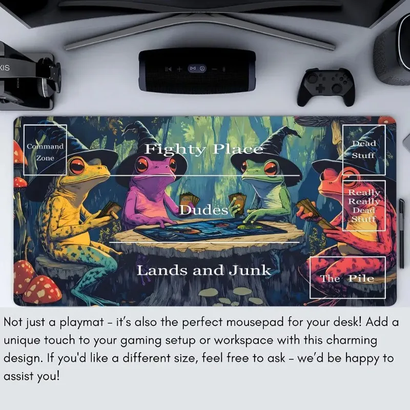 

Коврик для мыши в стиле аниме Pixel Frog Magic Trading Card Battle игровой коврик MTG игровой коврик Настольный коврик аксессуары для ПК tcg mtg коврик резиновый противоскользящий