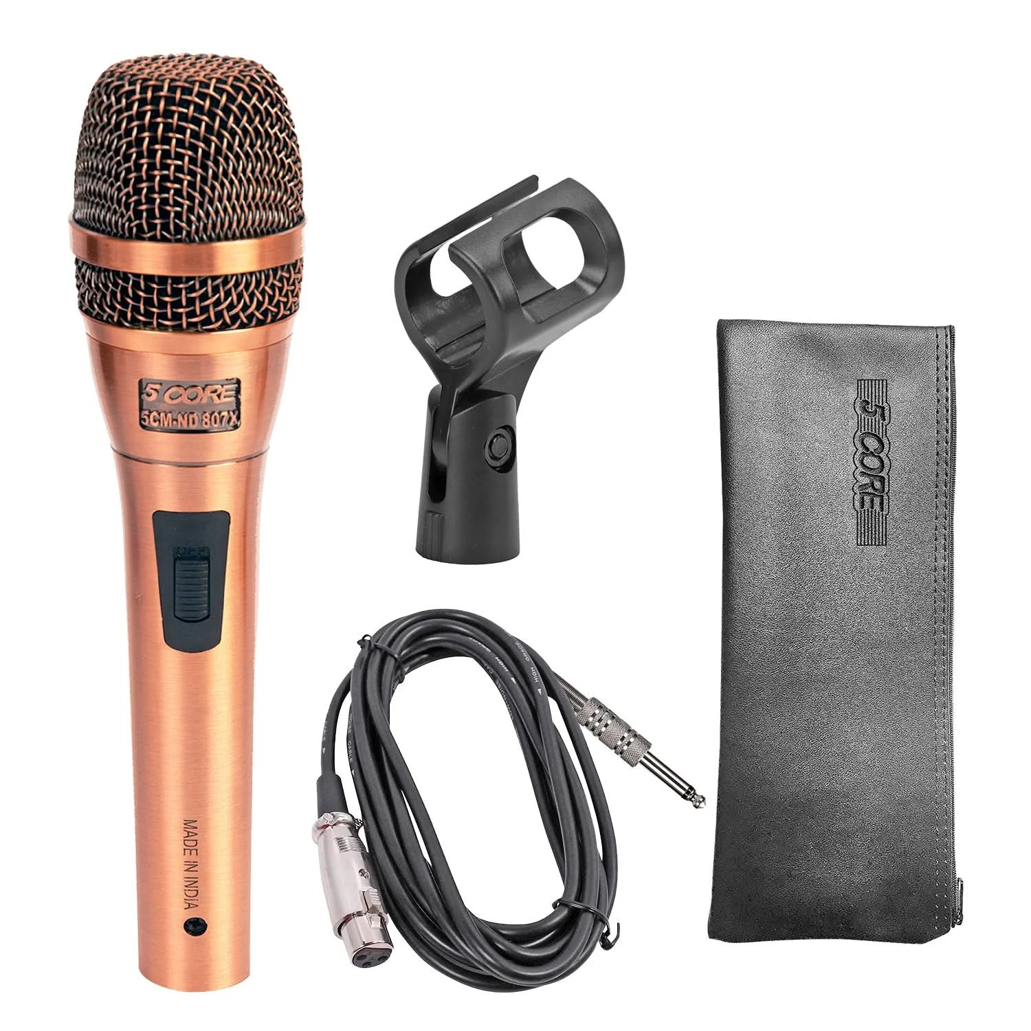 

5 Core XLR Microphone Dynamic Mic Karaoke Singing Studio Microfono Handheld Mics ND-807 CoppereX