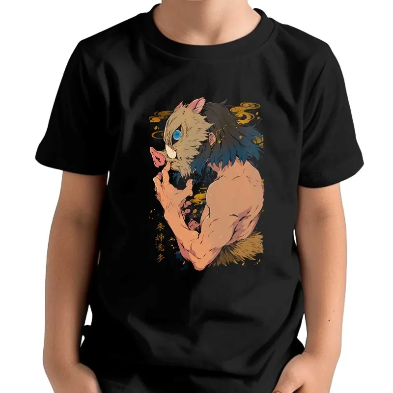 

Demon Slayer T-shirt Men's and Women's Short-sleeved ‌‌‌‌Hashibira Inosuke‌ Kamado Tanjiro‌ Men's T-shirt Summer Trendy Clothes