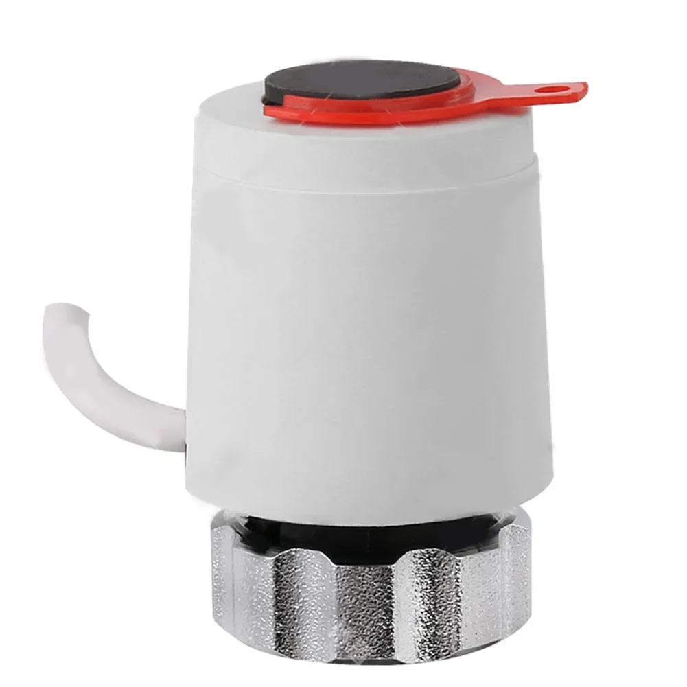 Floor Heating Actuator 230V AC Normally Open Closed Electric Heating Water Distributor LCD Panel Thermostatic Actuator M30x1.5MM